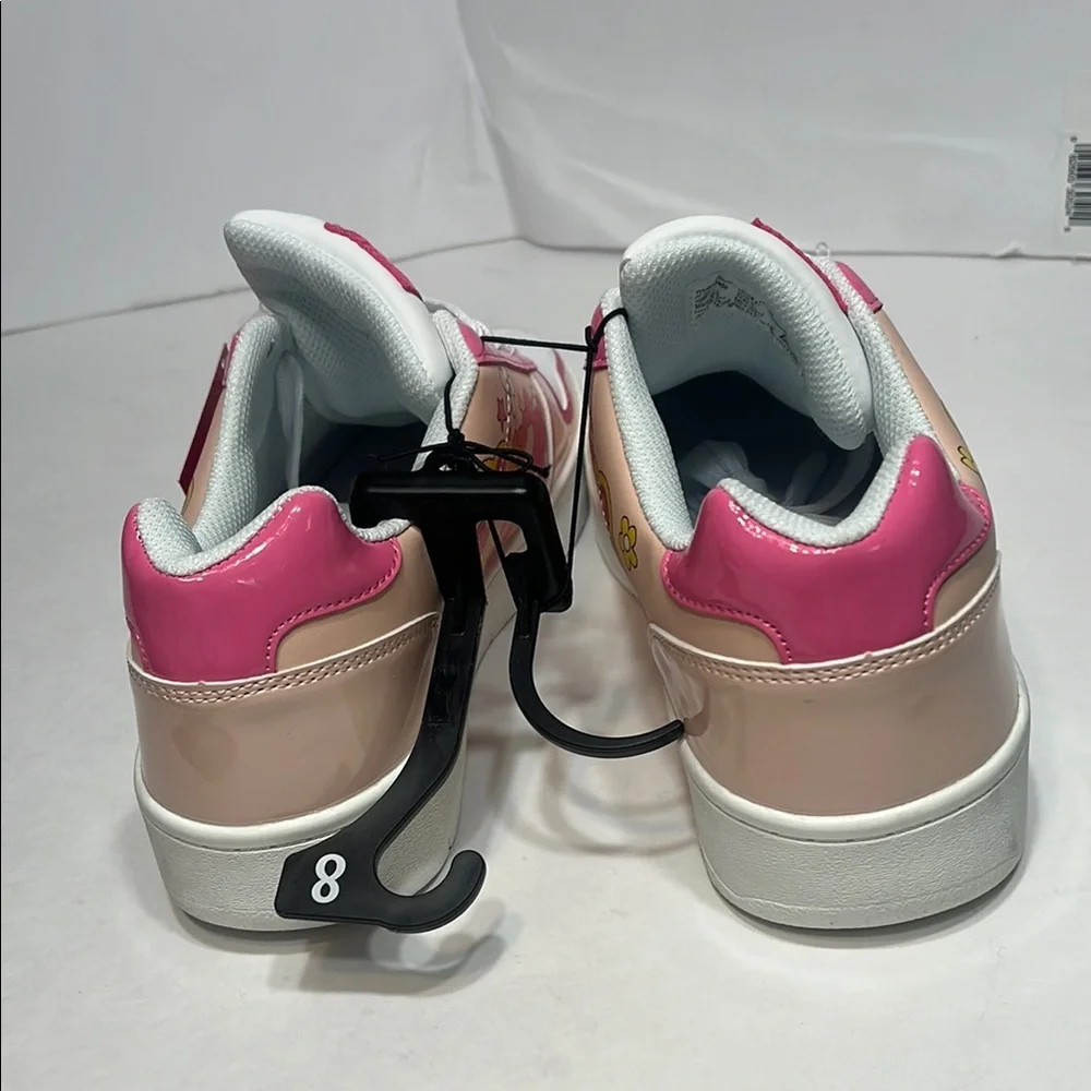 Barbie Pink and White Floral Sneakers - Picture 2 of 15
